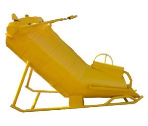 1000L banana concrete bucket, alternate view