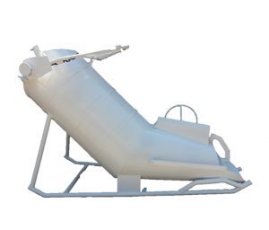 1000L banana concrete bucket in white