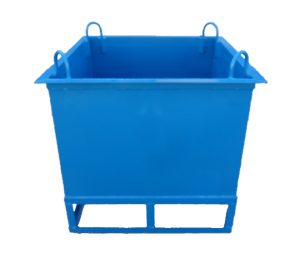 Square steel mortar tub