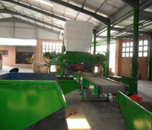 Conveyor with company colour coding