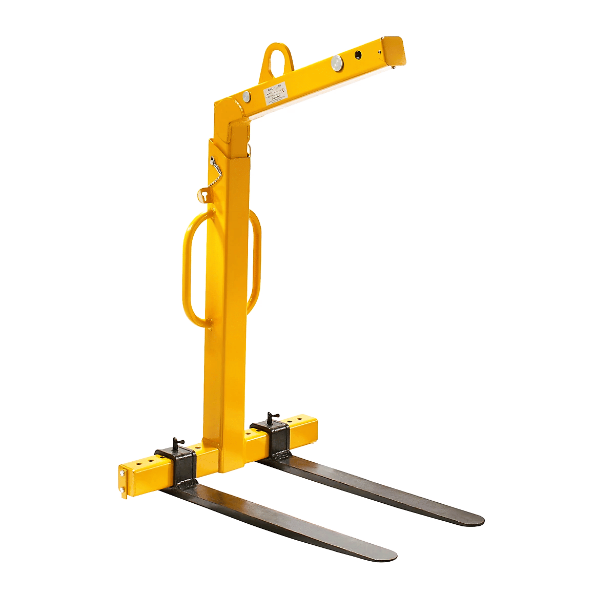 Crane and forklift attachment fork set